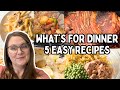 Whats For Dinner | Weekly Meal Plan | 5 Easy Recipes | Crystal Lopez