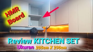 Review kitchen set bahan HMR board