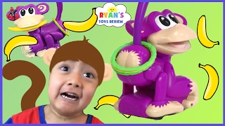 Elefun & Friends Chasin' Cheeky Ring Toss Monkey Family Fun Games for Kids Egg Surprise Toys