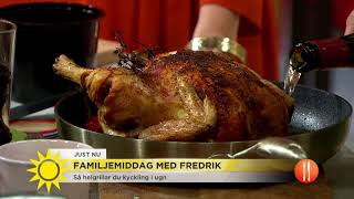 Fredrik Eriksson:Låt lördagsmiddagen ta lite tid - man måste njuta lite också" - Nyhetsmorgon (