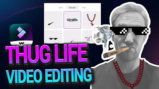 How to edit Thug Life video effect | Mobile editor app FilmoraGo | Keyframe Tutorial