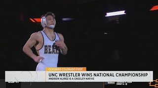 UNC wrestler Andrew Alirez wins Division 1 National Championship