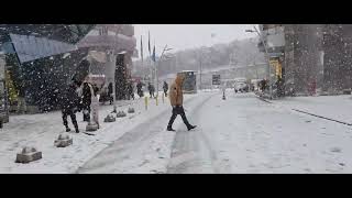 Istanbul Maslak 1453 Walking Tour Snowy Weather