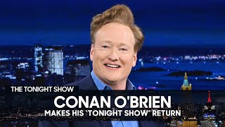 Conan O’Brien Makes His "Tonight Show" Return and Reminisces on His Time Hosting "Late Night"