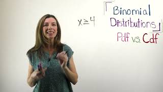 When to use BinomialPDF vs. Binomial CDF