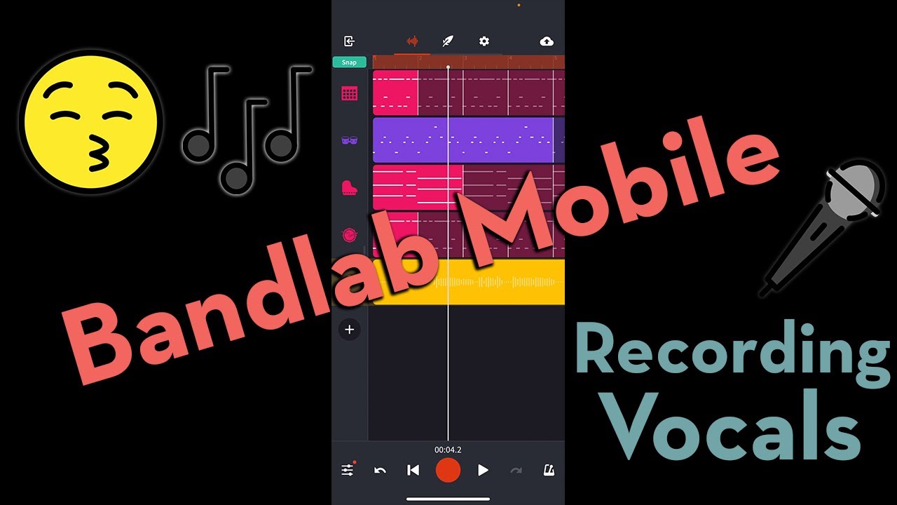 Bandlab Tutorial (Mobile App) Lesson 4: Recording Vocals - YouTube