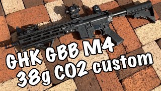 GHKガスブローバックM4 38g co2カスタム