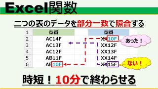 【Excel関数 部分一致】部分一致でデータを検索する