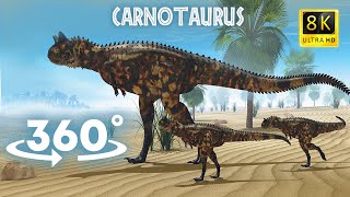 VR Jurassic Encyclopedia #24 - Carnotaurus dinosaur facts 360 Education
