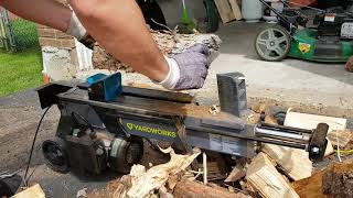 Yardworks 6-T Duo Cut Electric Log Splitter with Pedal