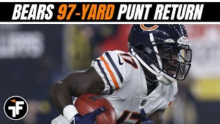 Bears Jakeem Grant 97 yard punt return touchdown | First of the 2021 NFL season