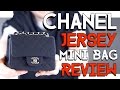 CHANEL classic JERSEY mini square BAG REVIEW