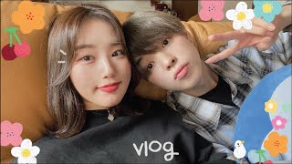 [국제커플]일본인 남친과 보통날을 특별하게 만드는 소박한 일본 일상 vlog☀️ (ft.일본집밥/치즈닭갈비/몽블랑/포키만들기)