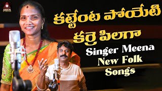 New Telangana Folk Songs | Karre Pillaga Song | Singer Meena Folk Songs | Gajwel Venu |Amulya Studio