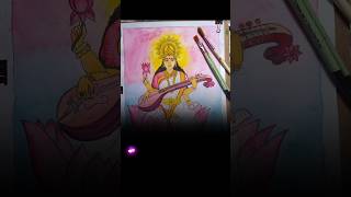 Shiv Kali painting 🎨 ma sarswati and outdoor scenery drawing #art #shivshakti
