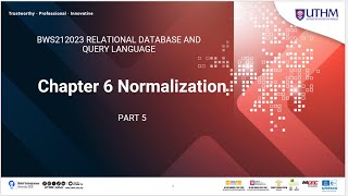 Chapter 6 Normalization Part 5