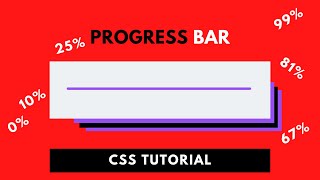 Amazing Progress Bar Using Only HTML & CSS | Pure CSS Tutorial CodeWithTanmay
