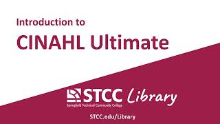 Introduction to CINAHL