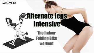 The Indoor Folding Bike workout | Alternate legs | Intensive