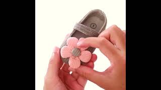 0-6-12 months baby shoes baby girl soft bottom flower walking shoes