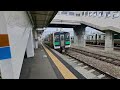 只見線　キハe120系　小出行　会津若松駅発車