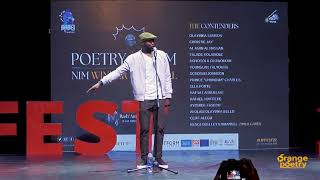 CLIFF ALEGU - LIPFEST22 POETRY SLAM (First Round) || Orange Poetry