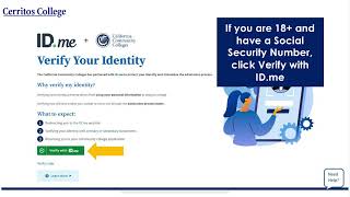 Cerritos College - How to Verify Through ID me