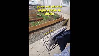 Pose de bordures jardin                     idée 💡 aide tutoriel faciliter la tâche