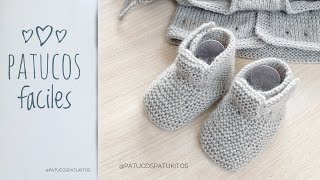 Patucos fáciles para bebe que podrás tejer en un par de horas