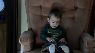 1 Year Old Son Making Truck Sounds While Reading Diesel Power Magazine