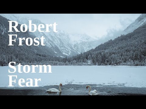 What is the message of the poem entitled Storm Fear author?