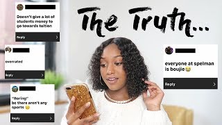 THE TRUTH ABOUT SPELMAN + COLLEGE LIFE | answering your assumptions