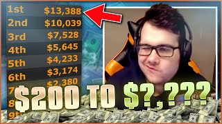 Turning $200 Into $14,000?! (GGPoker $200 Main Event Final Table Highlights)