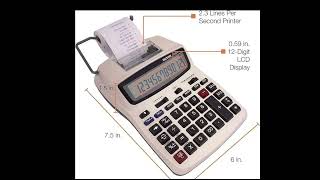 Victor Printing Calculator, 1208-2 Compact and Reliable Adding Machine