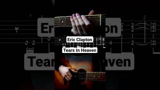 Eric Clapton - Tears In Heaven (Fingerstyle Intro Cover) #shorts | TABs