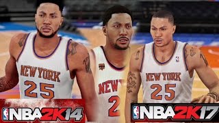 Derrick Rose | Evolution From NBA 2K14 Through NBA 2K17 - Xbox One