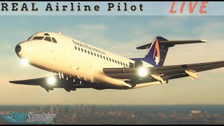 The BEST just got BETTER | #justflight | Real Airline Captain | Fokker 28 #f28 | JF F28 *UPDATED*