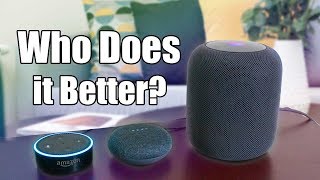 Siri Homepod Vs Alexa Echo Vs Google Home - Which is The Best Voice Assist
