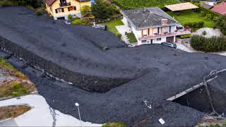 Coulée de boue Chamoson, Glissement de terrain en Suisse,