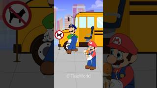 POV LUIGI decides who gets on the bus | MARIO