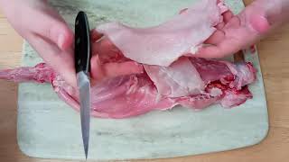 How to Part Out or Cut a Full Rabbit into Pieces