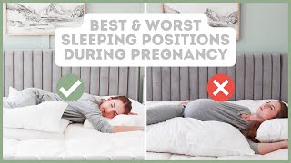 Best & Worst 😱 Sleeping Positions during pregnancy!
