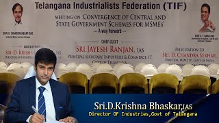 Director of  Industries Telangana IAS Krishna Bhaskar in TIF || phanindra gotety || victory wings