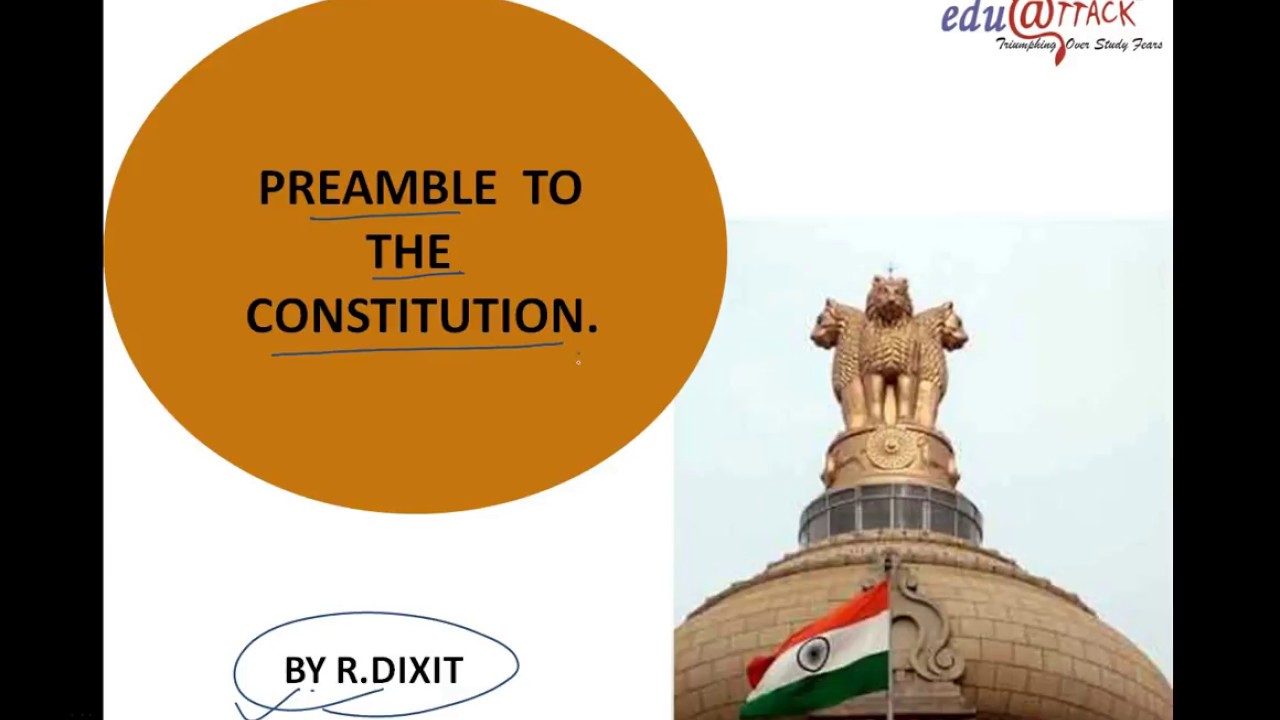 Constitution Of India: PREAMBLE In HINDI Full Lectures - YouTube