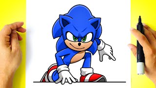 How to DRAW SONIC - Sonic 2 Movie