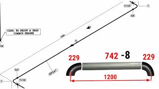 How to find out cut length of pipe in pipe spool