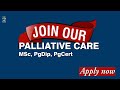 Palliative Care Online Distance Learning programme at the University of Glasgow.