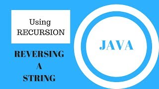 Reversing a STRING using RECURSION