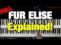 Beethoven - Für Elise - Piano Tutorial (how To Play Lesson) (complete)