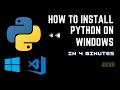 How to Install Python on Windows with VS Code #python #vscode
